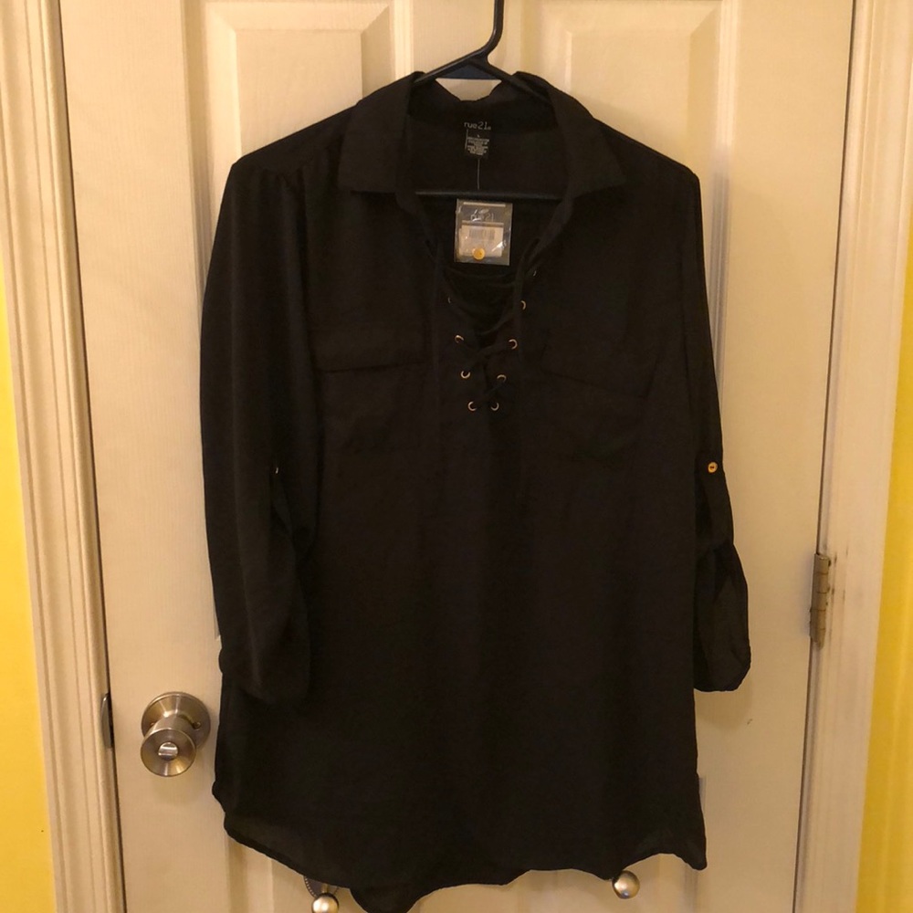 Rue 21 Black Sheer Top